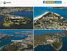 Tablet Screenshot of lakemacholidayparks.com.au